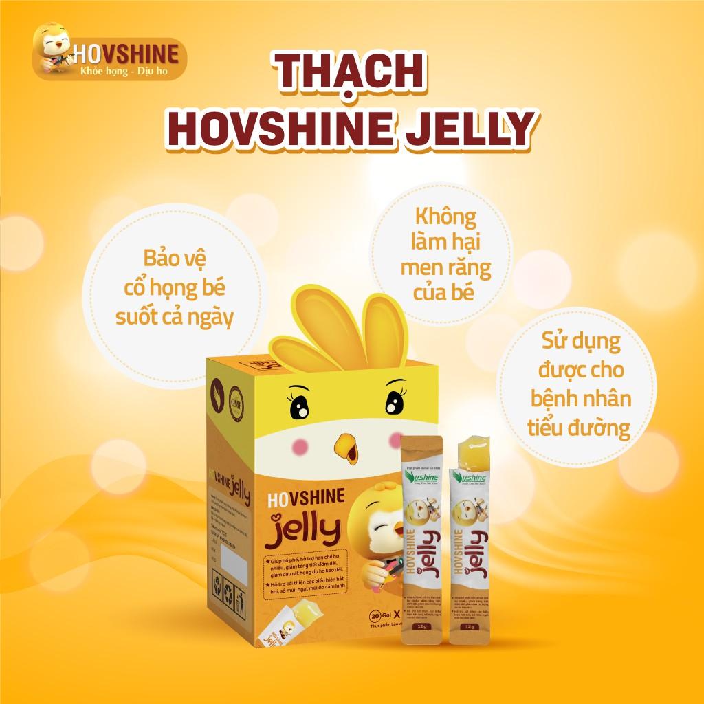 Thạch HO VSHINE JELLY - Bổ phế, hỗ trợ giảm ho cho bé - Hộp 20 gói