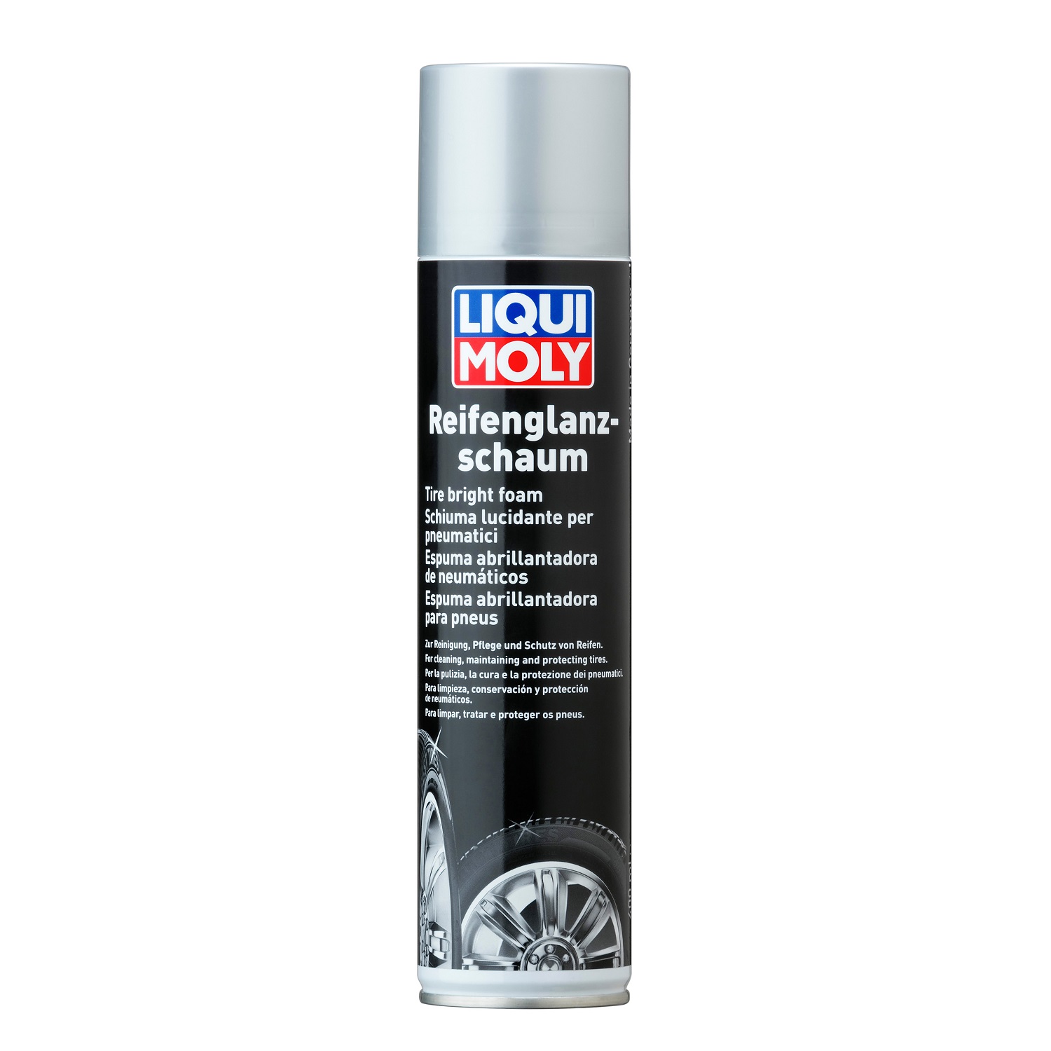 Chai xịt bọt vệ sinh dưỡng lốp xe Liqui Moly 1609 - Tặng kèm 1 khăn lau chuyên dụng 3M