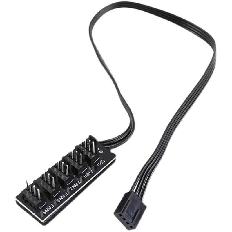 40Cm 1 Đến 5 4 Molex TX4 PWM CPU Bộ Chia HUB PC Ốp Lưng Khung Xe Tản Nhiệt Điện Cáp Nối Dài bộ Điều Khiển