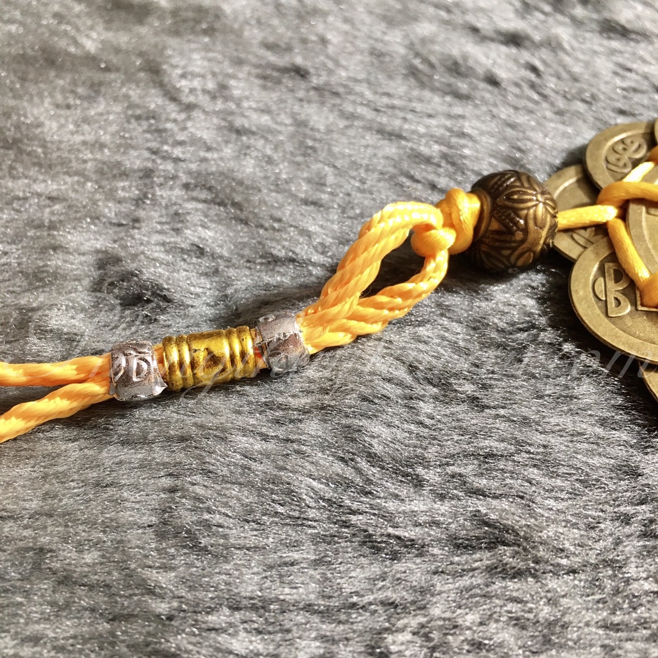 Dây xu HOA MAI THẬP TOÀN 30cm - dây treo ô tô, cửa nhà, mix linh vật, ....