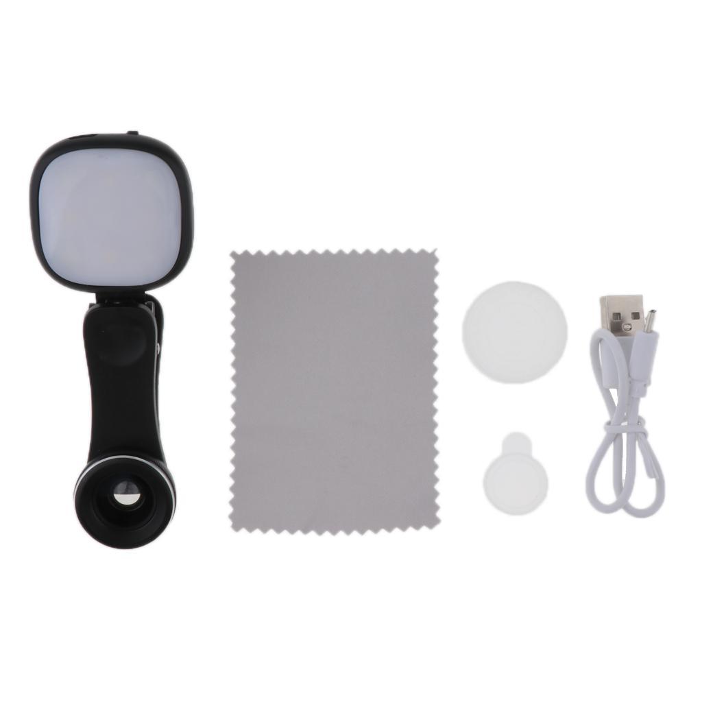 Selfie Ring Light Fill Light with Wide Angle and Macro Lens Kit