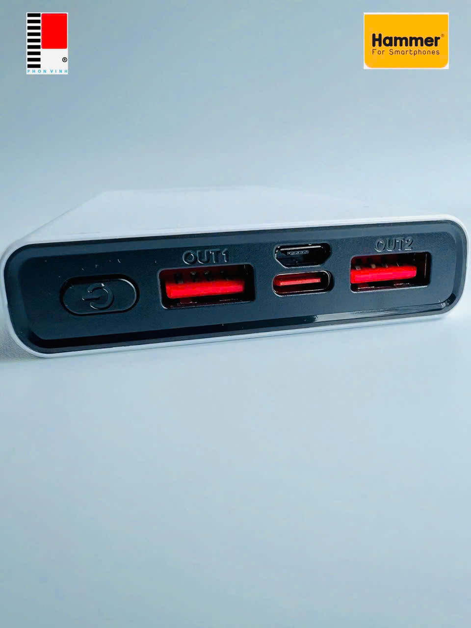 Sạc dự phòng Ham mer H-P85 22.5W - 10.000mAh, Kim Ánh cam kết hàng chính hãng bảo hành 12 tháng