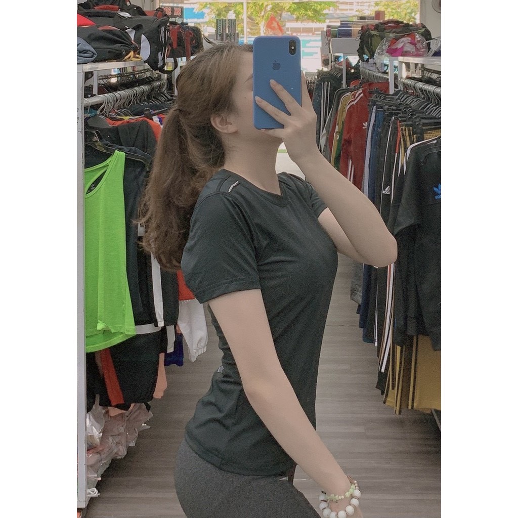 Áo Thun Nữ Tập Gym - Yoga Mát Rượi Thấm Hút Mồ Hôi Tốt