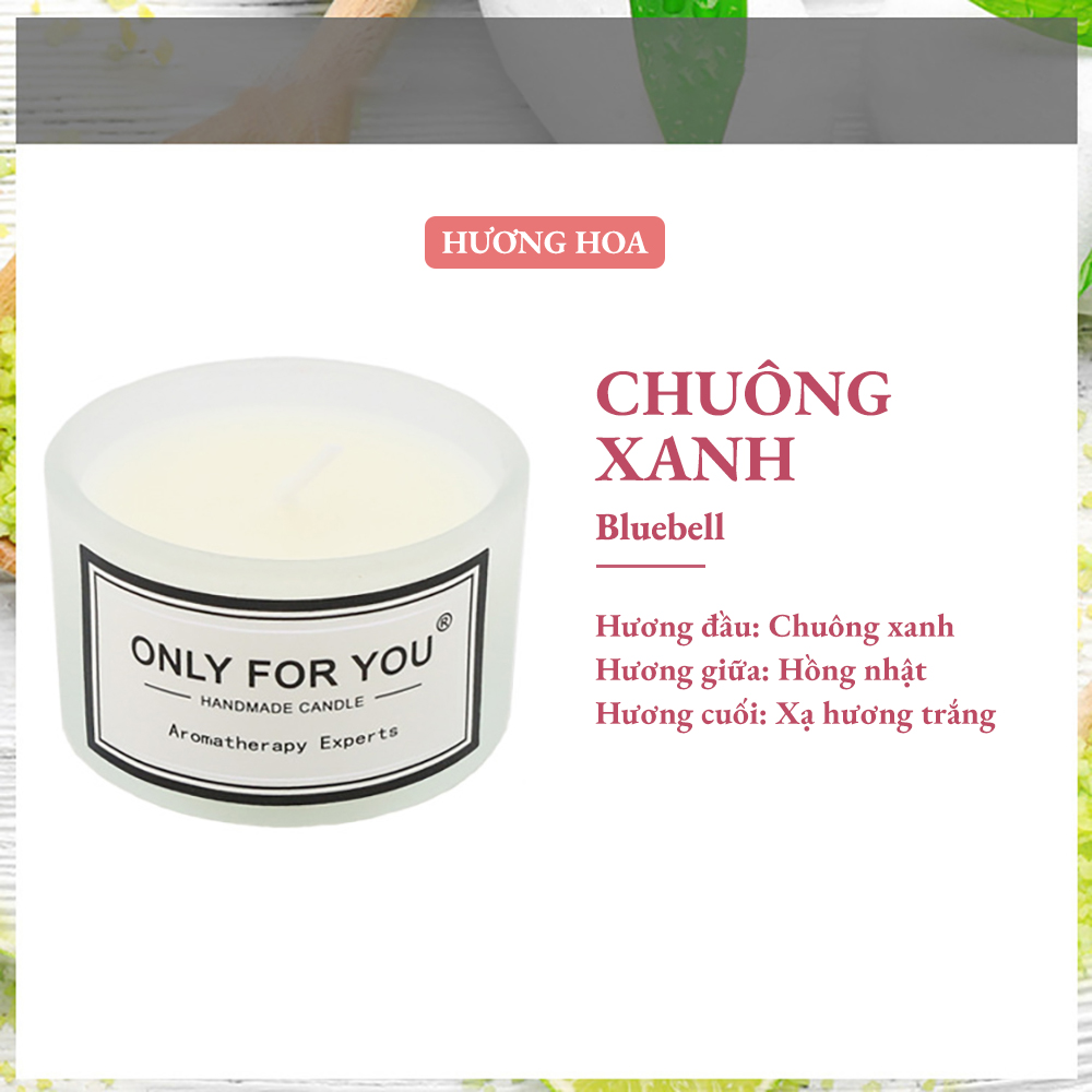 Nến thơm Only For You 30G sáp dừa tự nhiên an toàn - khử mùi tạo hương thơm phòng giá rẻ