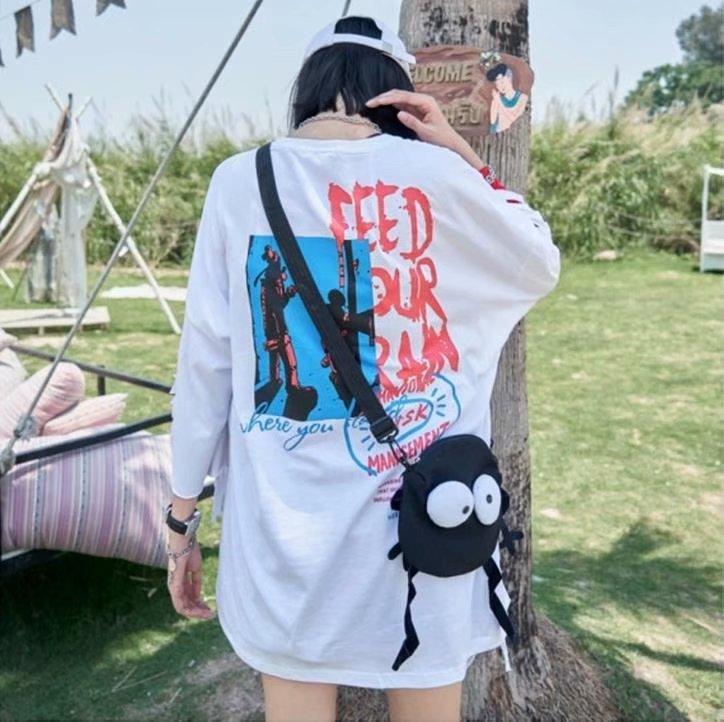 Áo Thun Ngắn Tay Form Rộng Phong Cách Năng Động Cá Tính Dành Cho Nam / Size S-3Xl