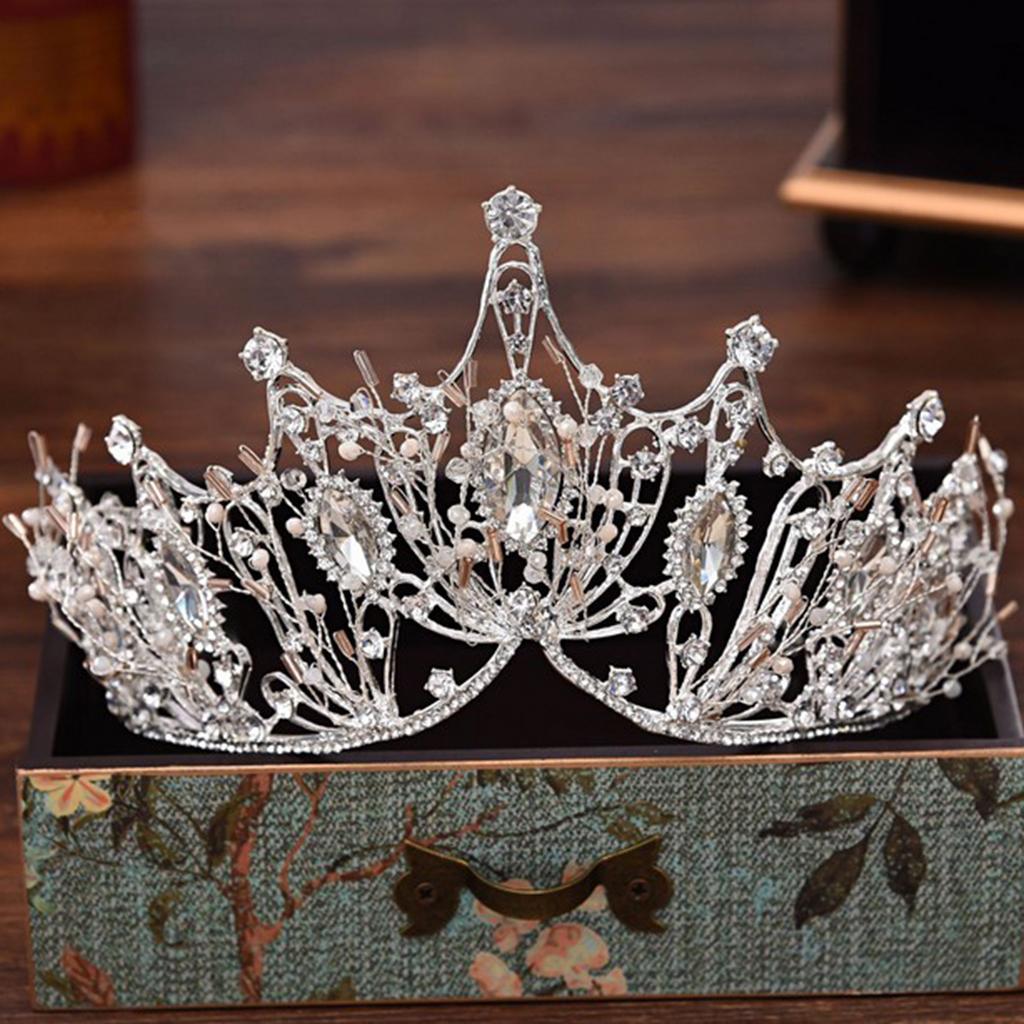 Rhinestone Tiara for Bridal Wedding Exquisite Headwear Crystal