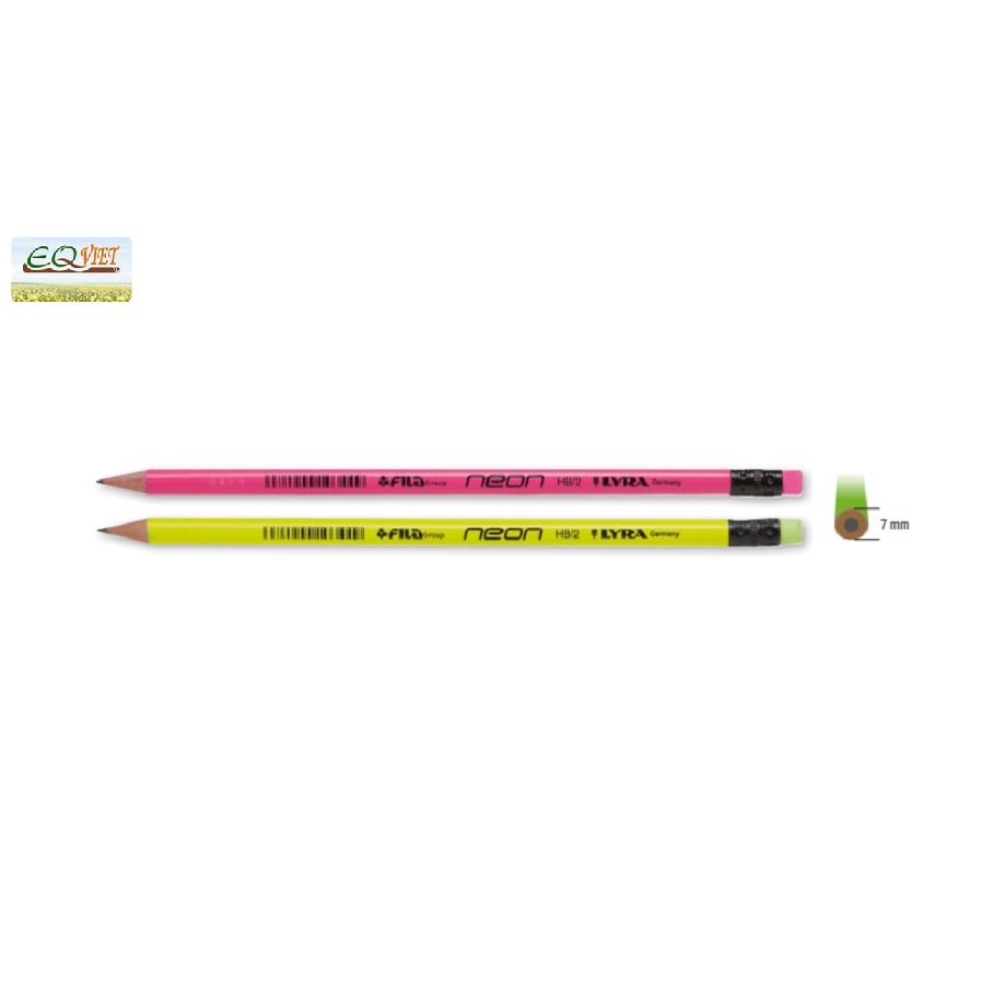 Bút chì đen nhập khẩu Đức LYRA Neon HB/2 - Vỉ 6 chiếc - 013000