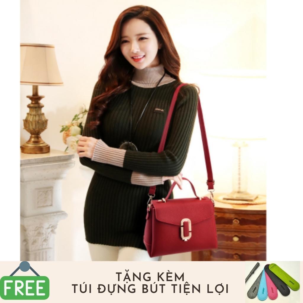 Túi nữ thời trang phong cách sang trọng Thành Long TLG 208084 1 tặng túi đựng bút tiện lợi