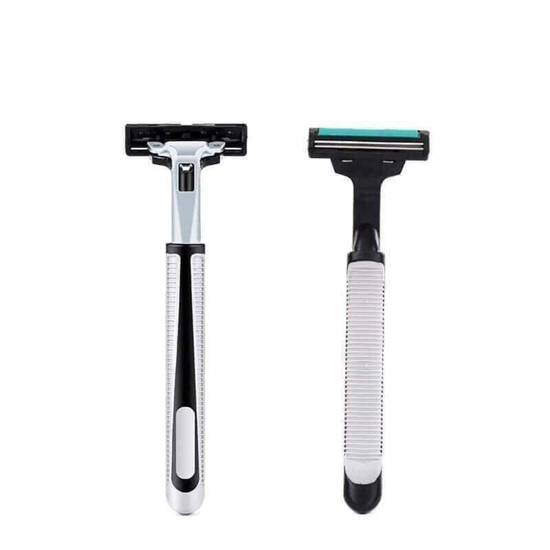 Lưỡi dao cạo râu kép và 1 dao cạo râu - Tặng kèm tuyp kem tạo bọt