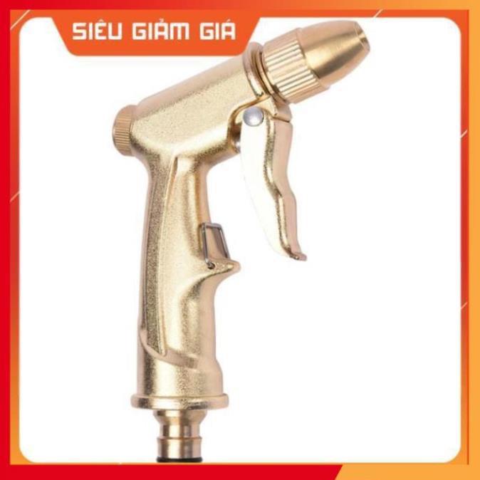Bộ dây vòi xịt nước rửa xe, tưới cây . tăng áp 3 lần, loại 20m 206701-1 đầu đồng,cút,nối đen + tặng đai