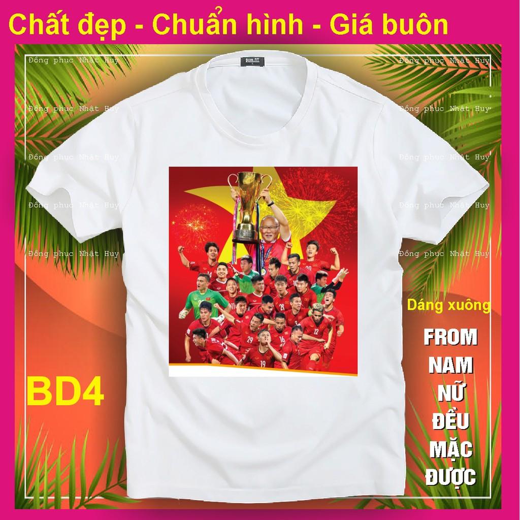 Áo thun đội tuyển việt nam BD2,full size,hàng đẹp,việt nam vô địch áo cờ việt nam,áo phông in đội tuyển việt nam