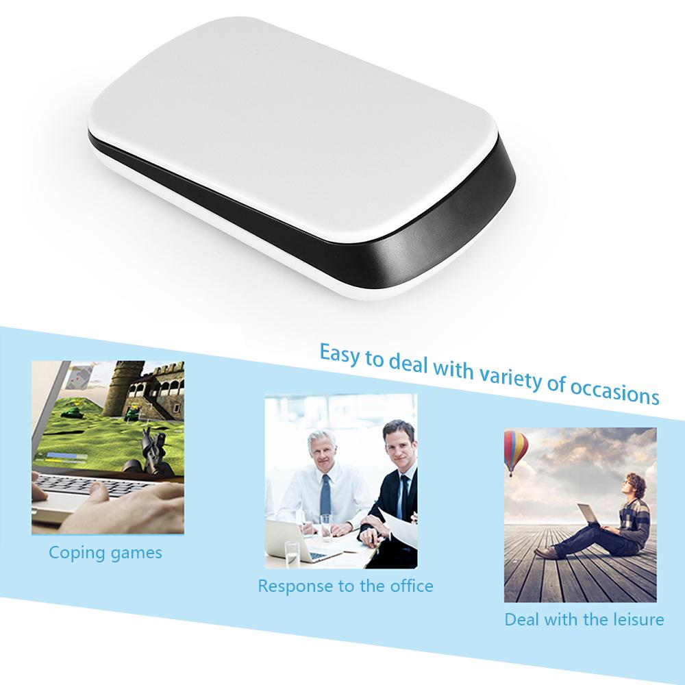 Chuột không dây 2.4G Chuột quang không dây Full Touch Màu trắng