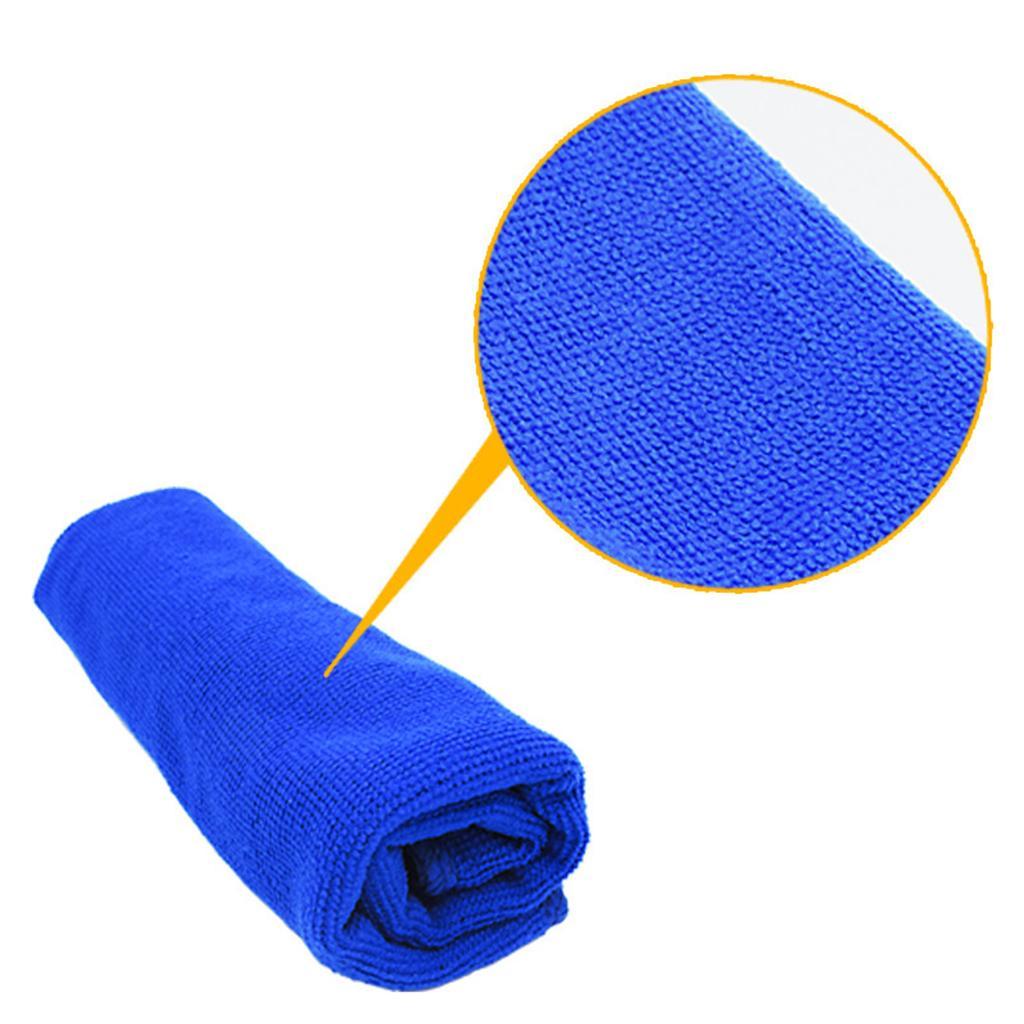 5PCS Blue Car Cleaning Towel Microfiber Auto Detailing Towel