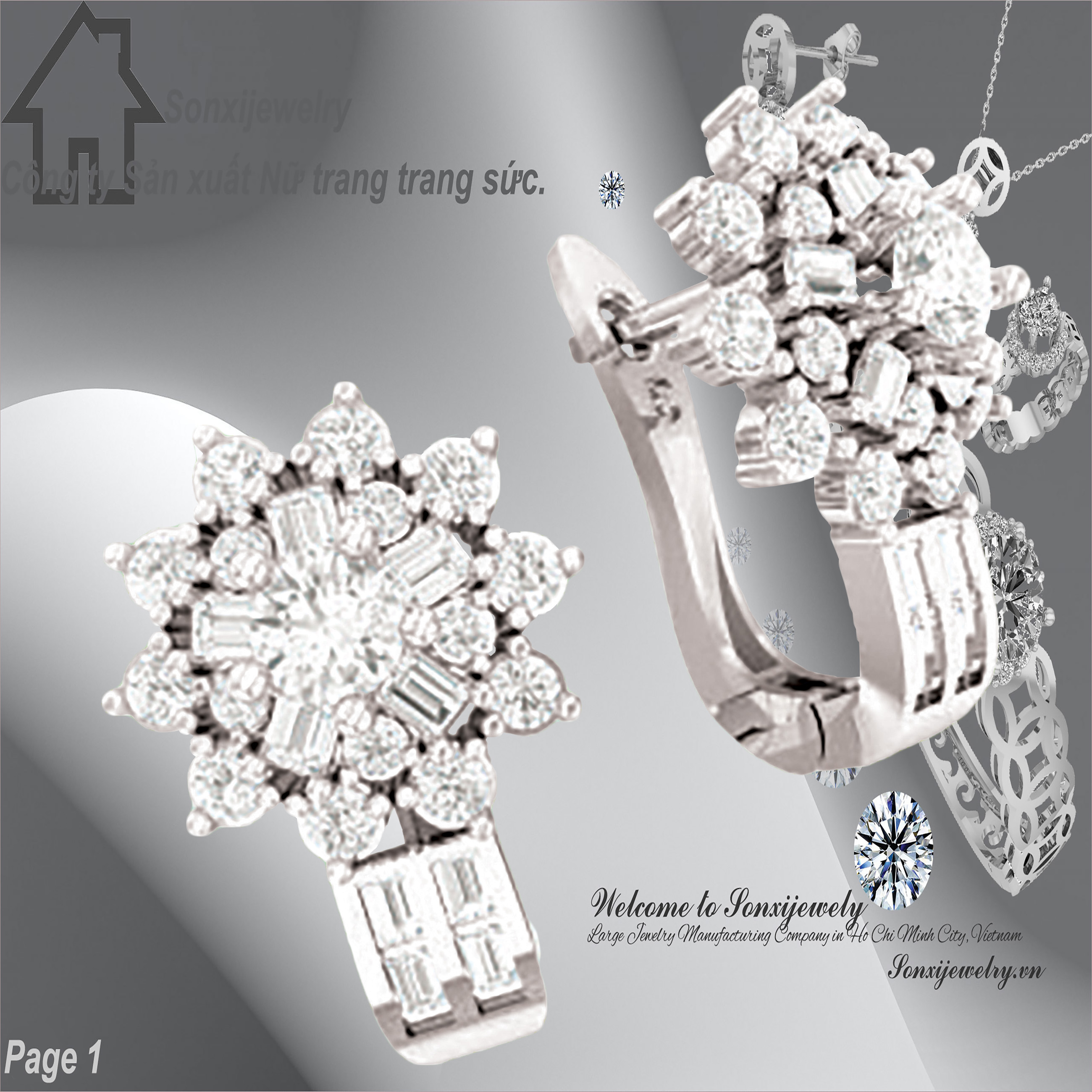 BÔNG TAI XI MẠ MẪU ĐẸP 2