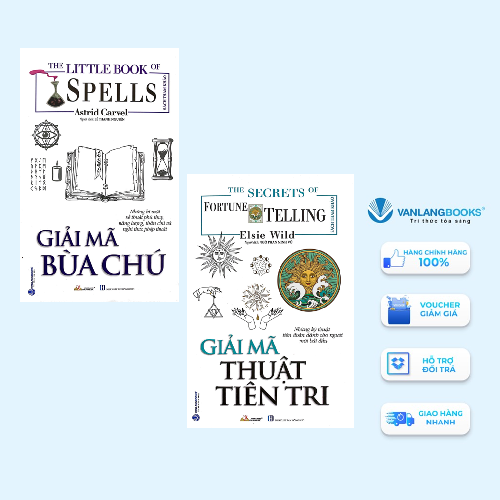 Combo 2 Cuốn Giải Mã Thuật Tiên Tri + Giải Mã Bùa Chú - Vanlangbooks