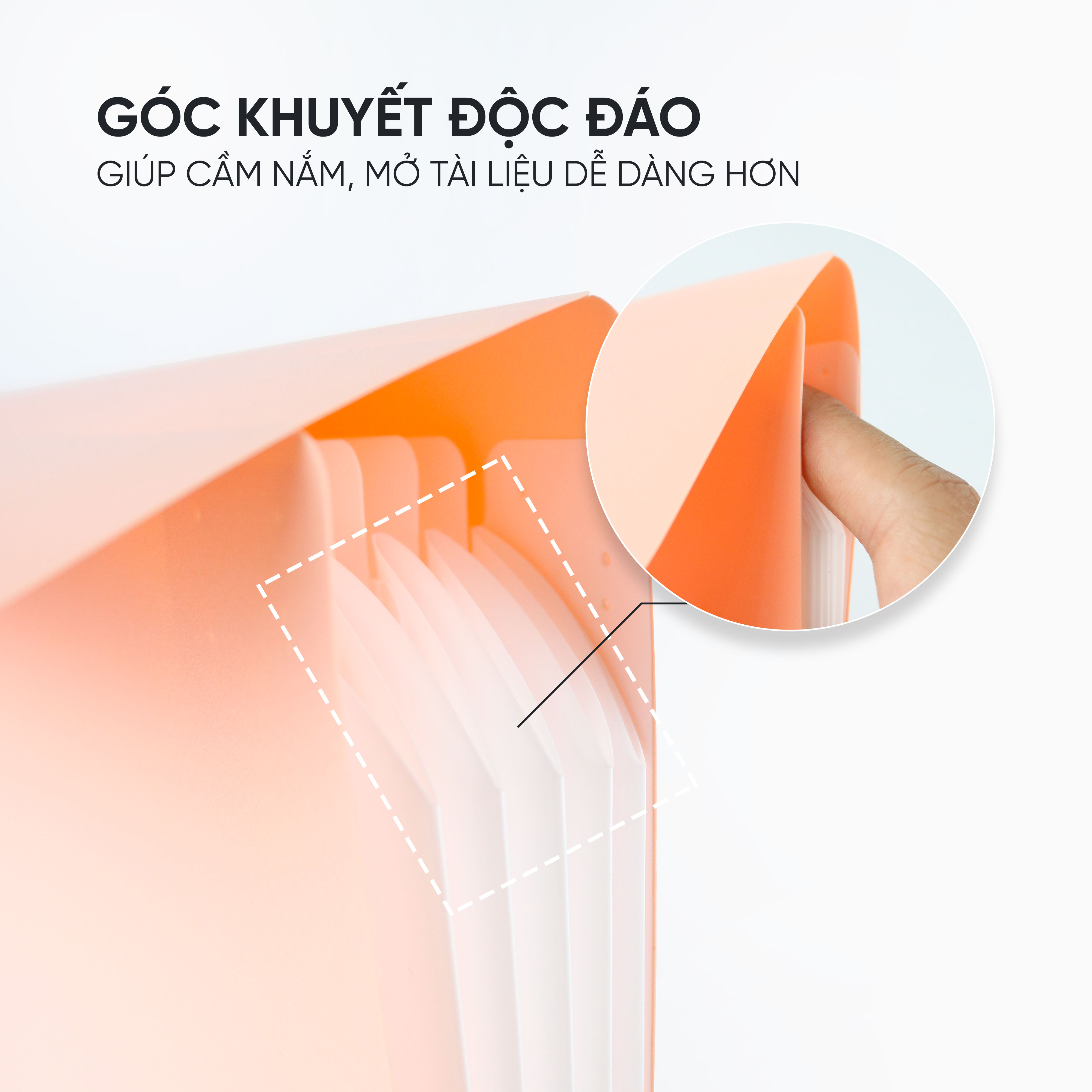 Cặp Đựng Tài Liệu A4 Nhiều Ngăn AO+ Switch ON
