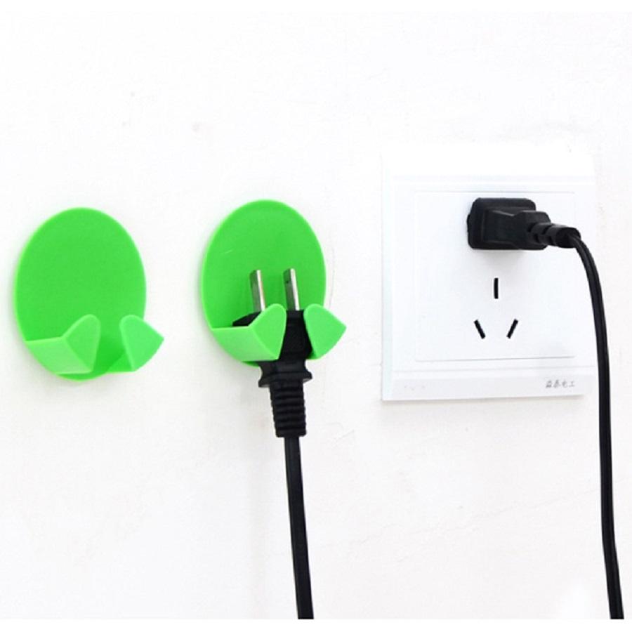 Móc Dán Tường Treo Phích Cắm Điện Vỉ 2 Móc H088