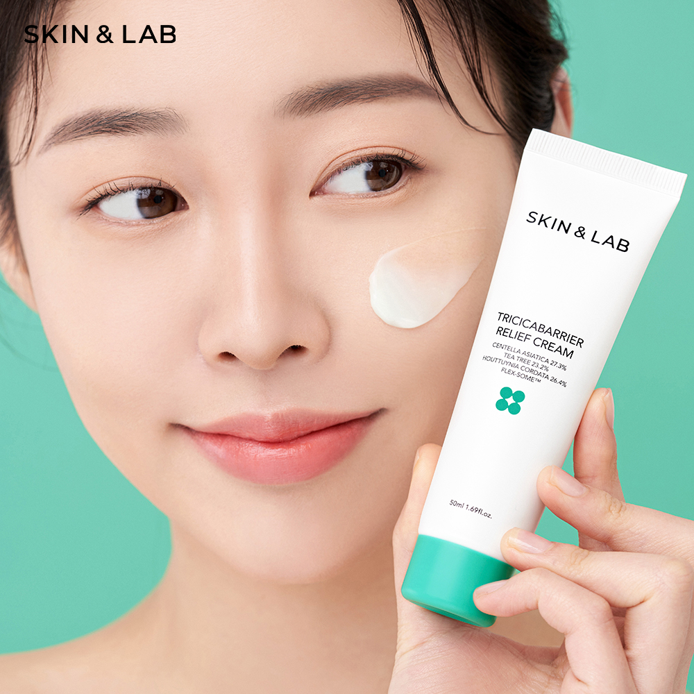 Kem dưỡng ẩm dạng gel làm dịu da SKIN&amp;LAB Tricicabarrier Relief Cream 50ml