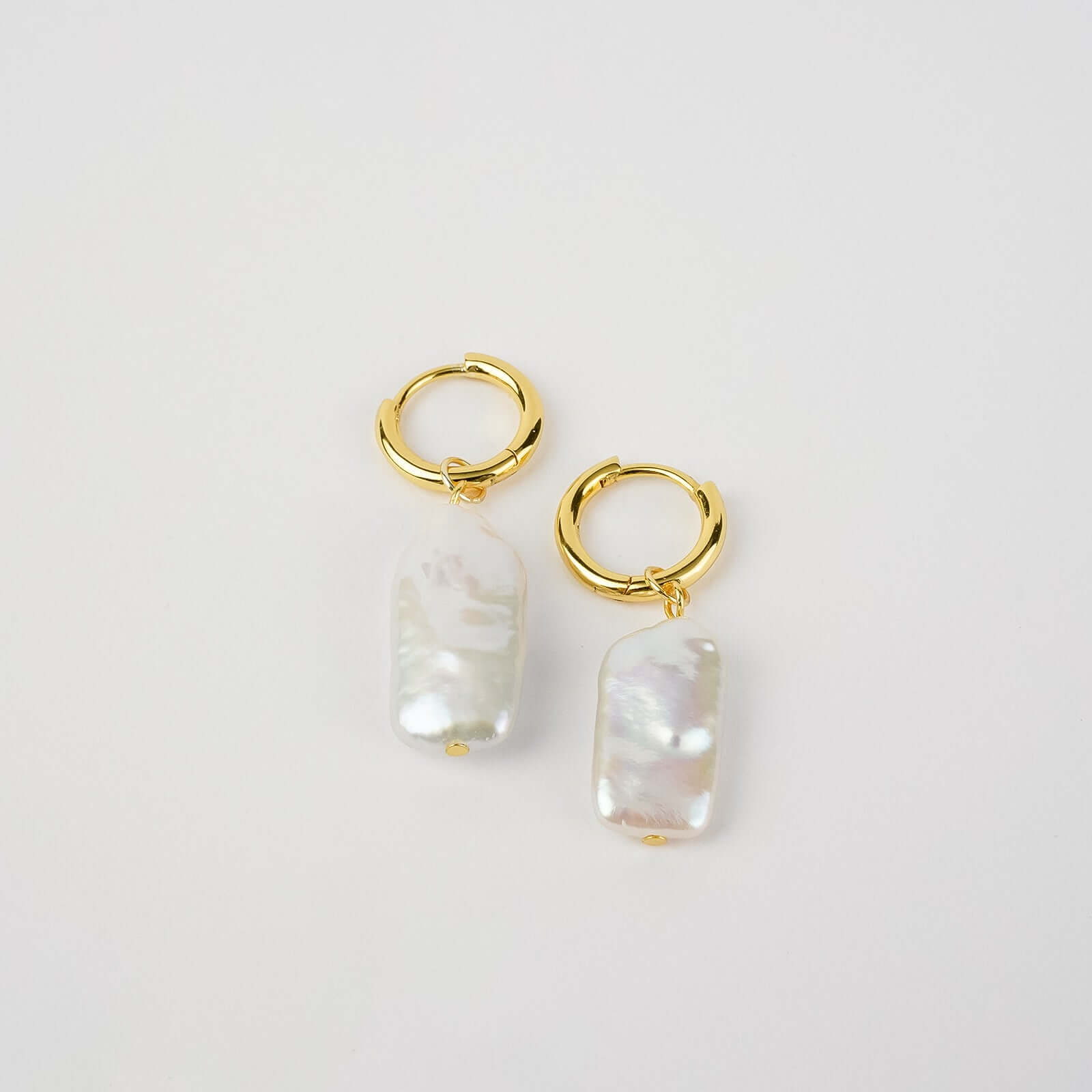 Bông Tai Ngọc Trai FW Baroque UK Style (Rectangle Link Pearl) - MOON Jewelry