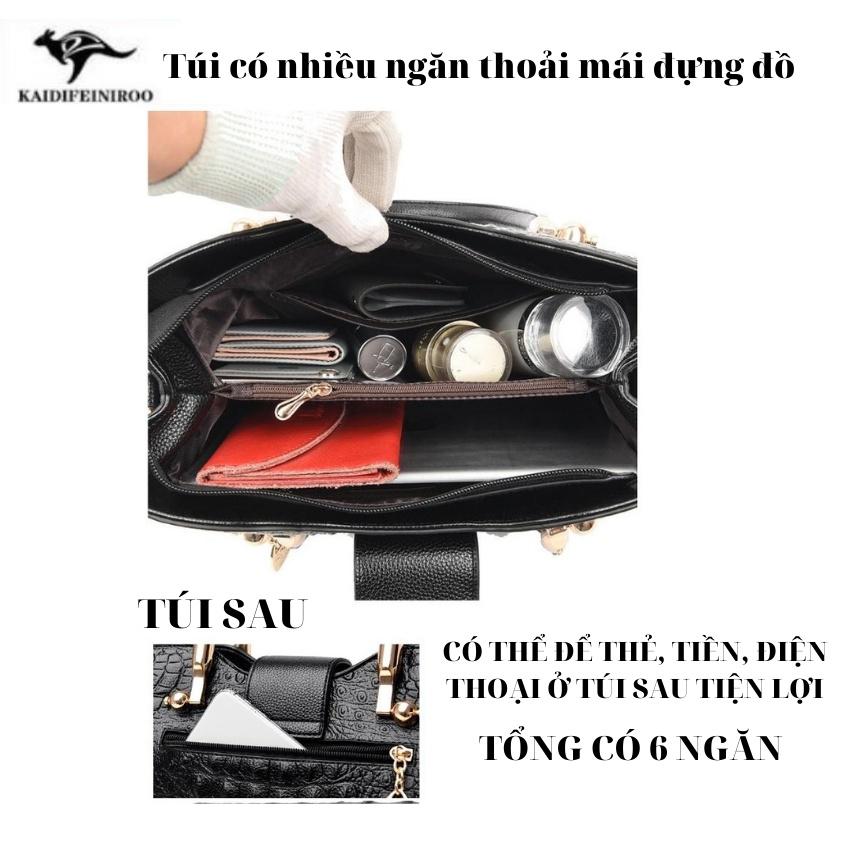 Túi xách nữ thời trang cao cấp công sở to đẹp Hàn Quốc KAIDIFEINIROO KF05 (5818) size 29cm