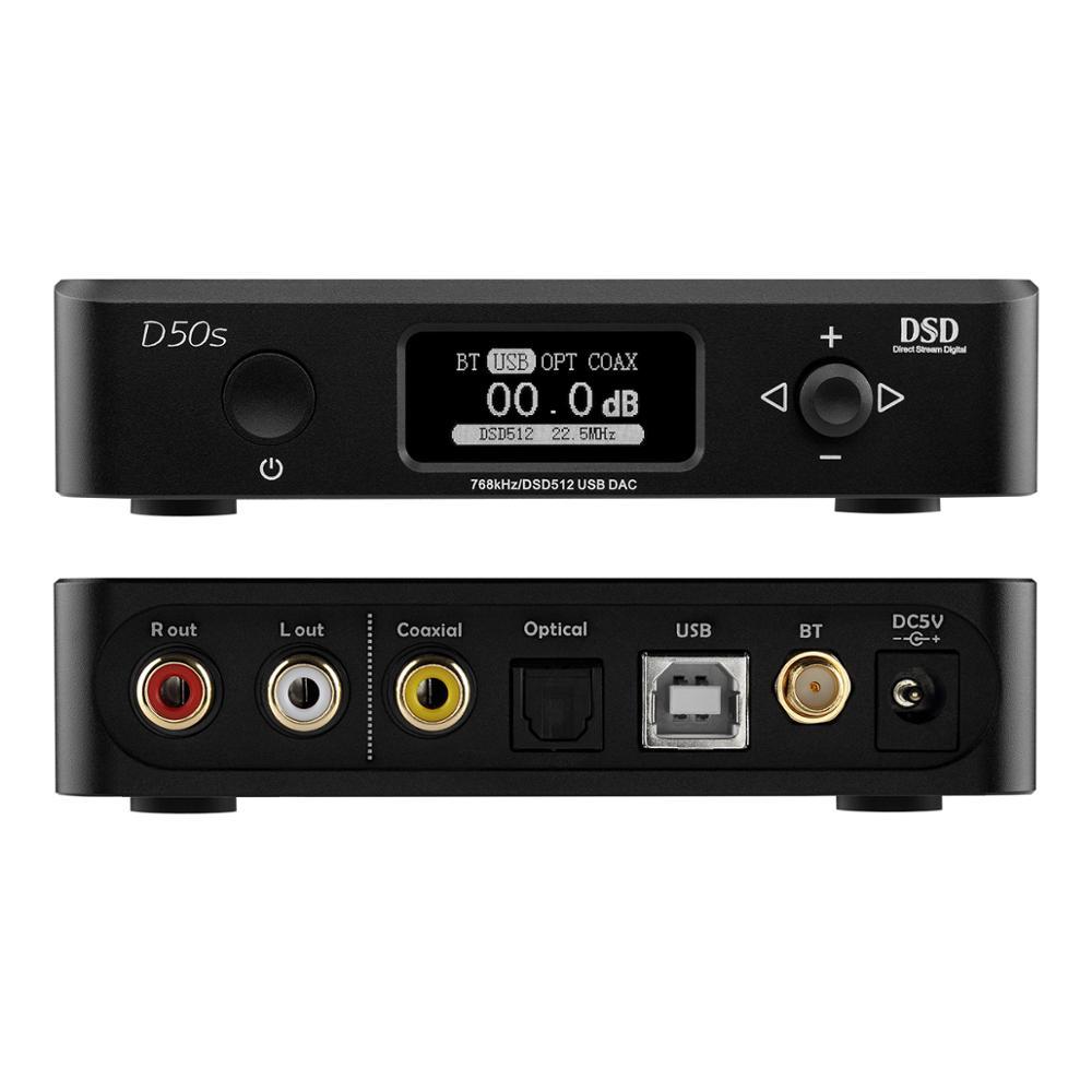 TOPPING D50s ES9038Q2M*2 DAC Bluetooth 5.0 LDAC D50 DSD512 32Bit/768kHz Hi-Res Audio HIFI Decoder