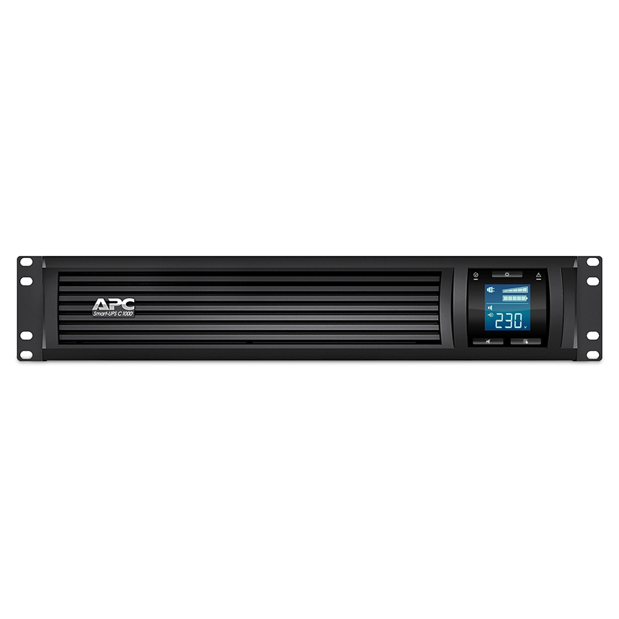 Bộ lưu điện: APC Smart-UPS C 1000VA LCD RM 2U 230V-SMC1000I-2U - Hàng Chính Hãng