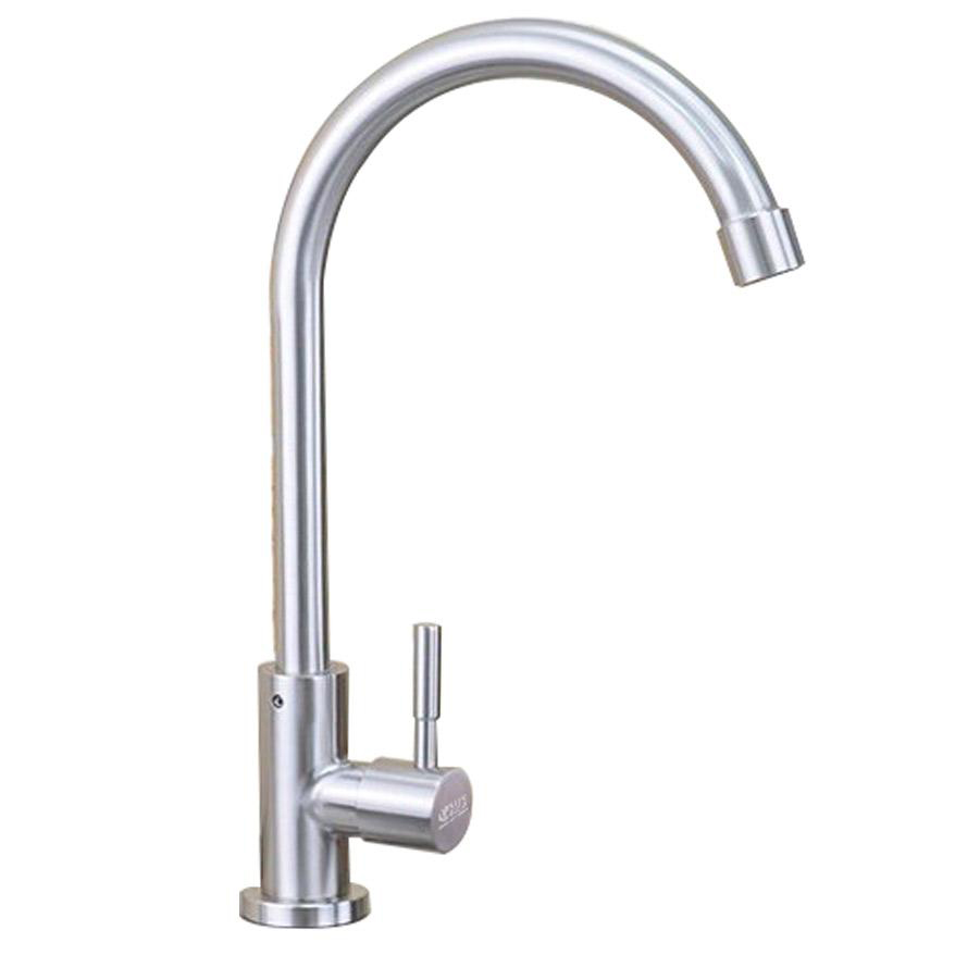 Vòi rửa bát, chén lạnh ( cong ) INOX SUS 304