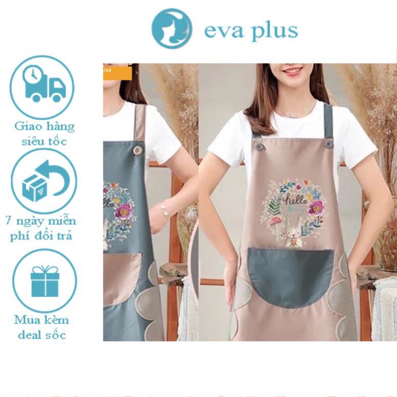 Tạp dề hoa-tạp dề chống thấm chống nước siêu tiện dụng