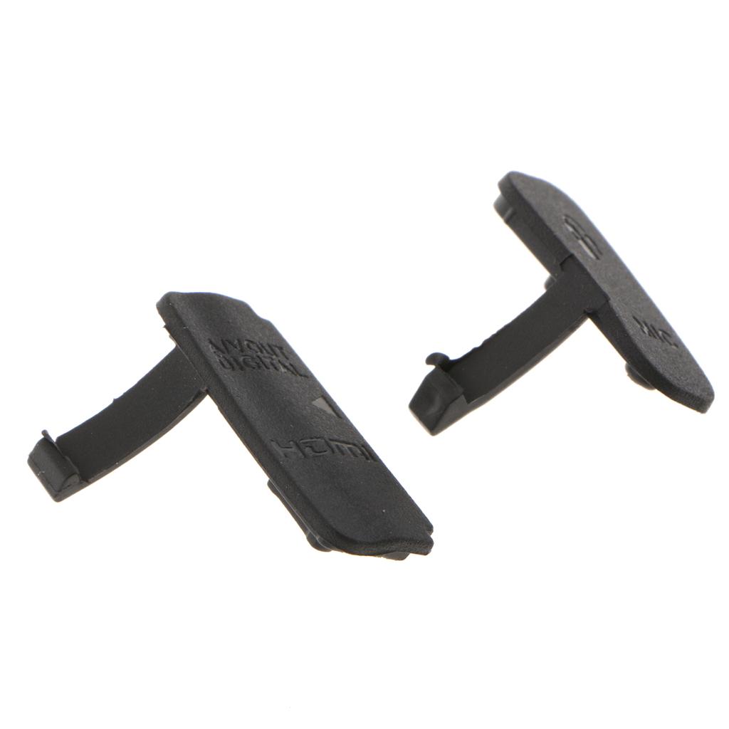 Amagogo 2X Vỏ Cao Su dành cho Canon EOS 600D Sửa Chữa Phần Cổng USB Nắp Giao Diện Cửa Nắp Chất Liệu Nhựa