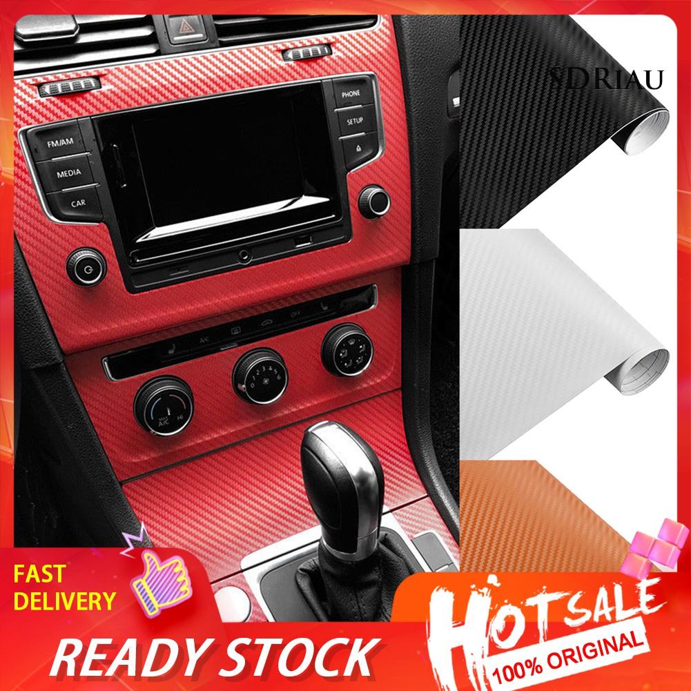 Miếng Dán Trang Trí Nội Thất Xe Hơi 3d Bằng Sợi Carbon