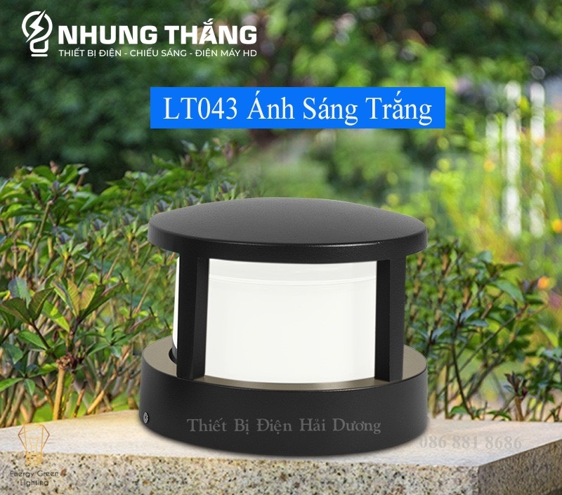 Đèn Sân Vườn Ngoài Trời - Trụ Cổng Cột Đèn Hàng Rào Mái Hiên Chống Nước Cao Cấp Decor Vintage - Led Siêu Sáng -Có Video