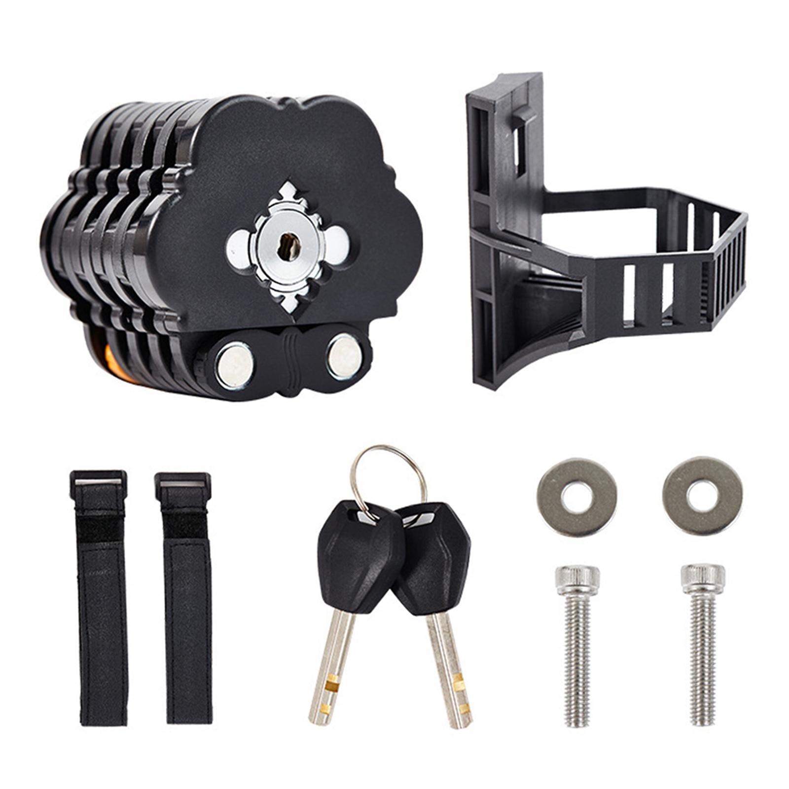 Folding Bike Lock Alloy Steel Strong Lock for Road Bike BMX