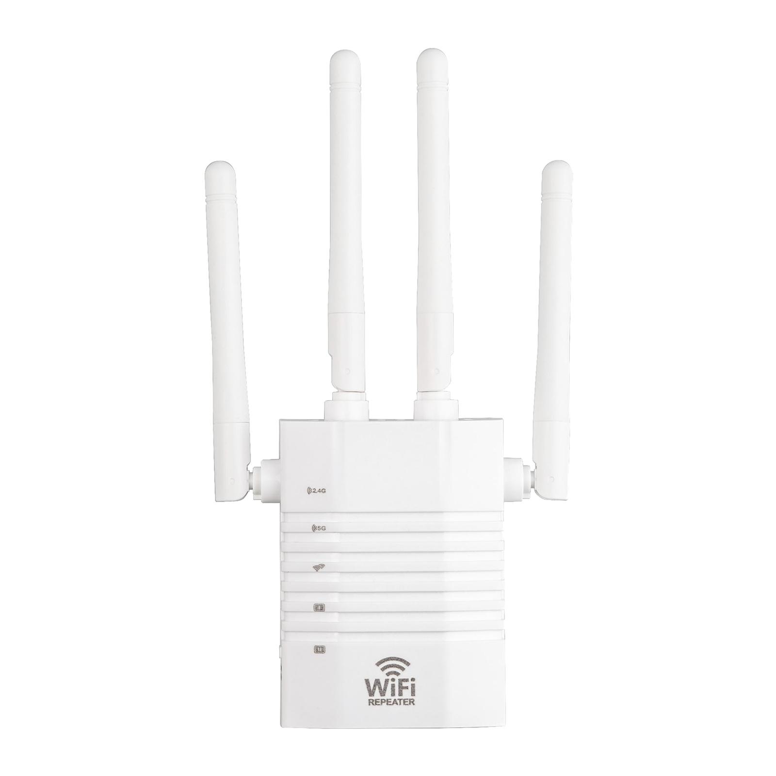 WiFi Range Extender, 5GHz & 2.4GHz Dual Band 1200Mbps WiFi Wireless , Full Coverage WiFi Extender