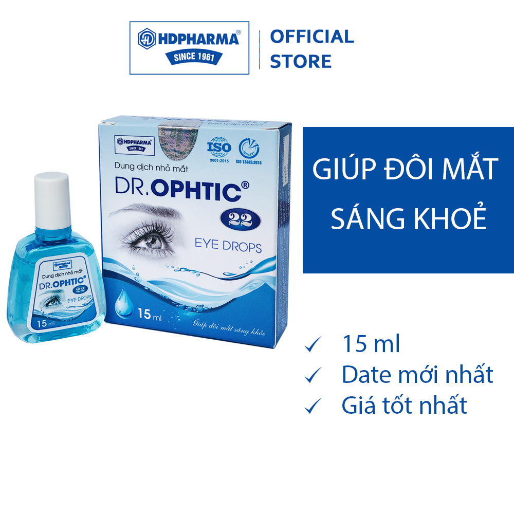 [Combo 3 Sản Phẩm] DUNG DỊCH NHỎ MẮT DR.OPHTIC - GIÚP ĐÔI MẮT SÁNG KHOẺ TỰ NHIÊN ( GIẢM MỎI MẮT, ĐAU MẮT, RỈ MẮT ... )