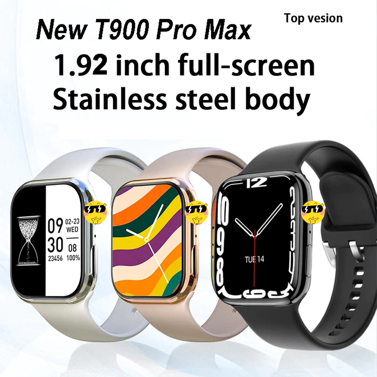 Đồng hồ thông minh T900 Pro Max Series 8 màn hình cảm ứng nghe nhận cuộc gọi bluetooth, theo dõi sức khoẻ đo nhịp tim huyếp áp - hàng chính hãng