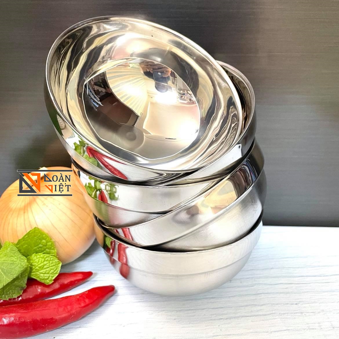 COMBO 5 CHÉN INOX 2 lớp CÁCH NHIỆT CAO CẤP - Bộ 5 Chén Bát chất liệu 100% INOX, với kiểu dáng Hàn Quốc SANG TRỌNG. Bộ dụng cụ chuyên phuc vụ bàn ăn ĐẴNG CẤP cho mọi GIA ĐÌNH và Nhà Hàng