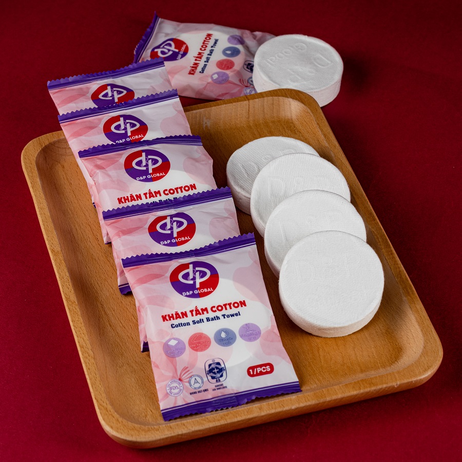 Khăn Tắm Nén Cotton Mềm Mại Và Thoáng, Mùi Hương Dễ Chịu