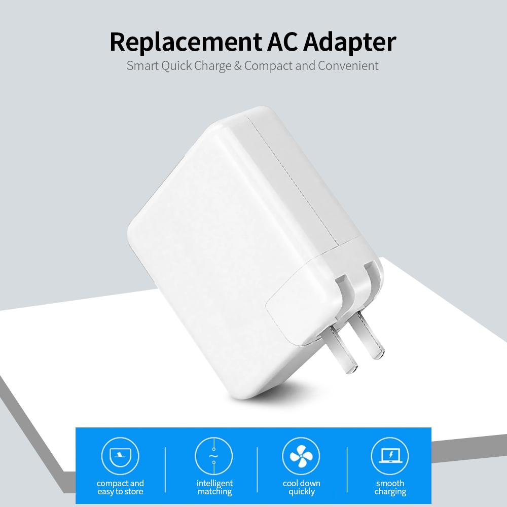 Bộ đổi nguồn máy tính xách tay 61W Type-C và USB-C không có cáp Type-C
