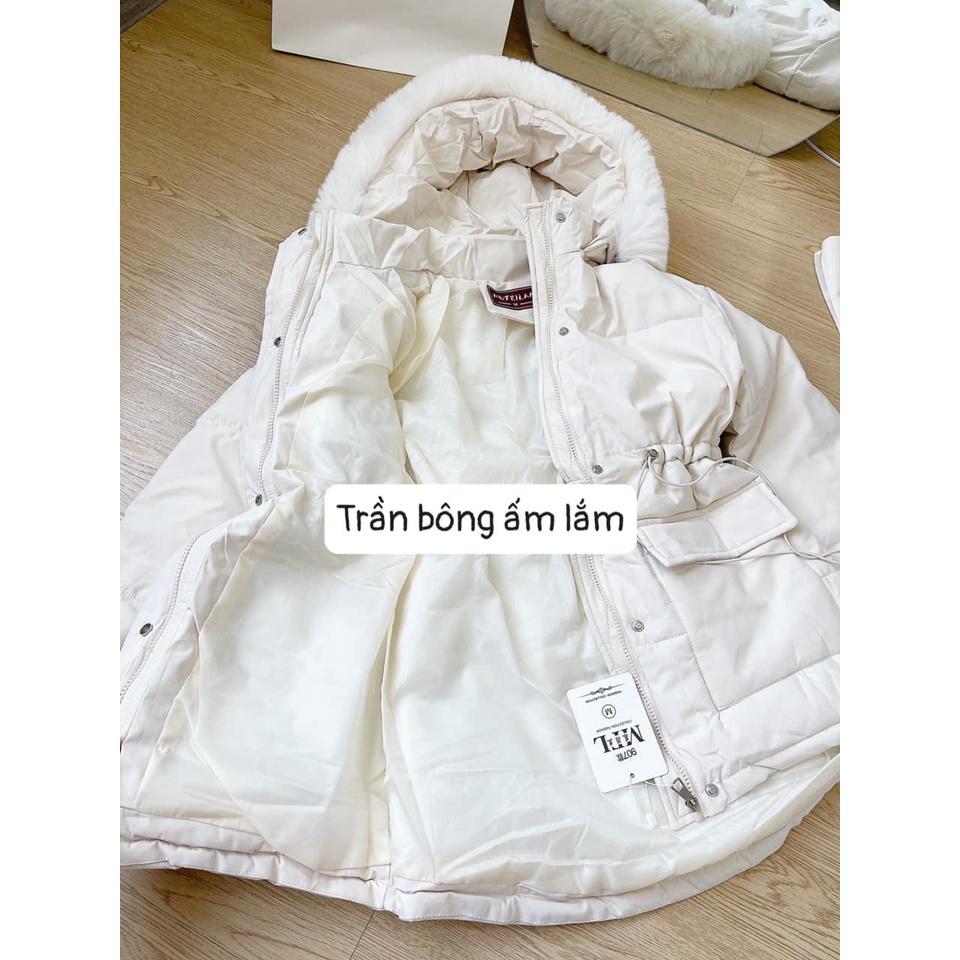 ÁO PHAO PAKA CỔ LÔNG BẢN TO NỮ