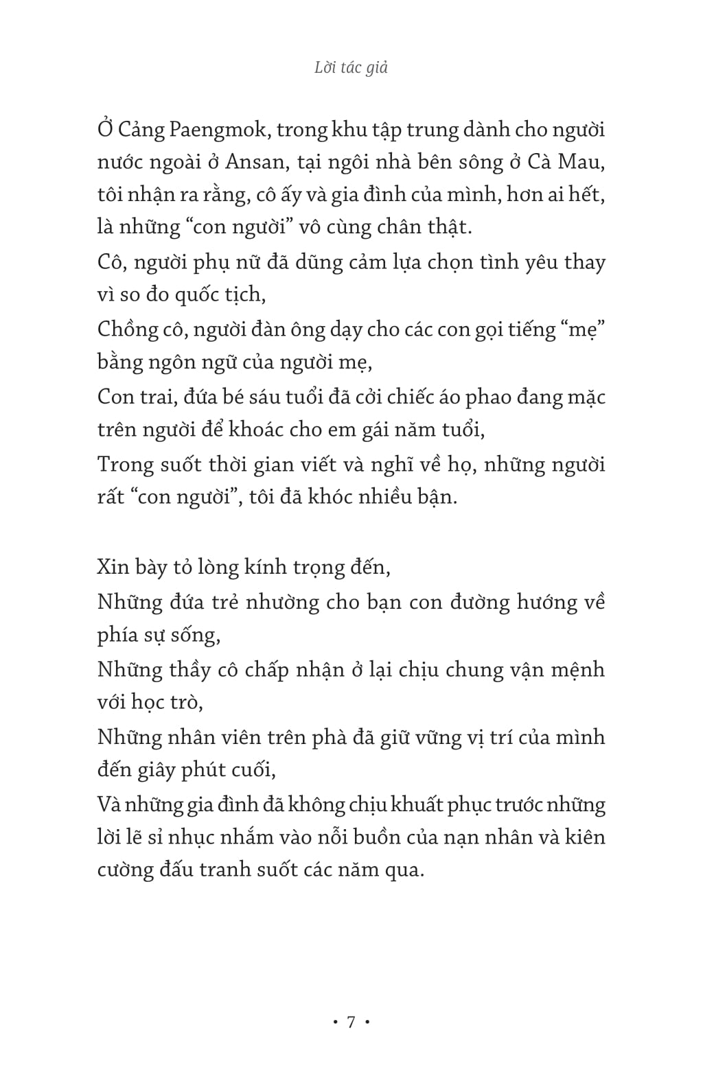 SEWOL: TẬP TRUYỆN NGẮN_TRE