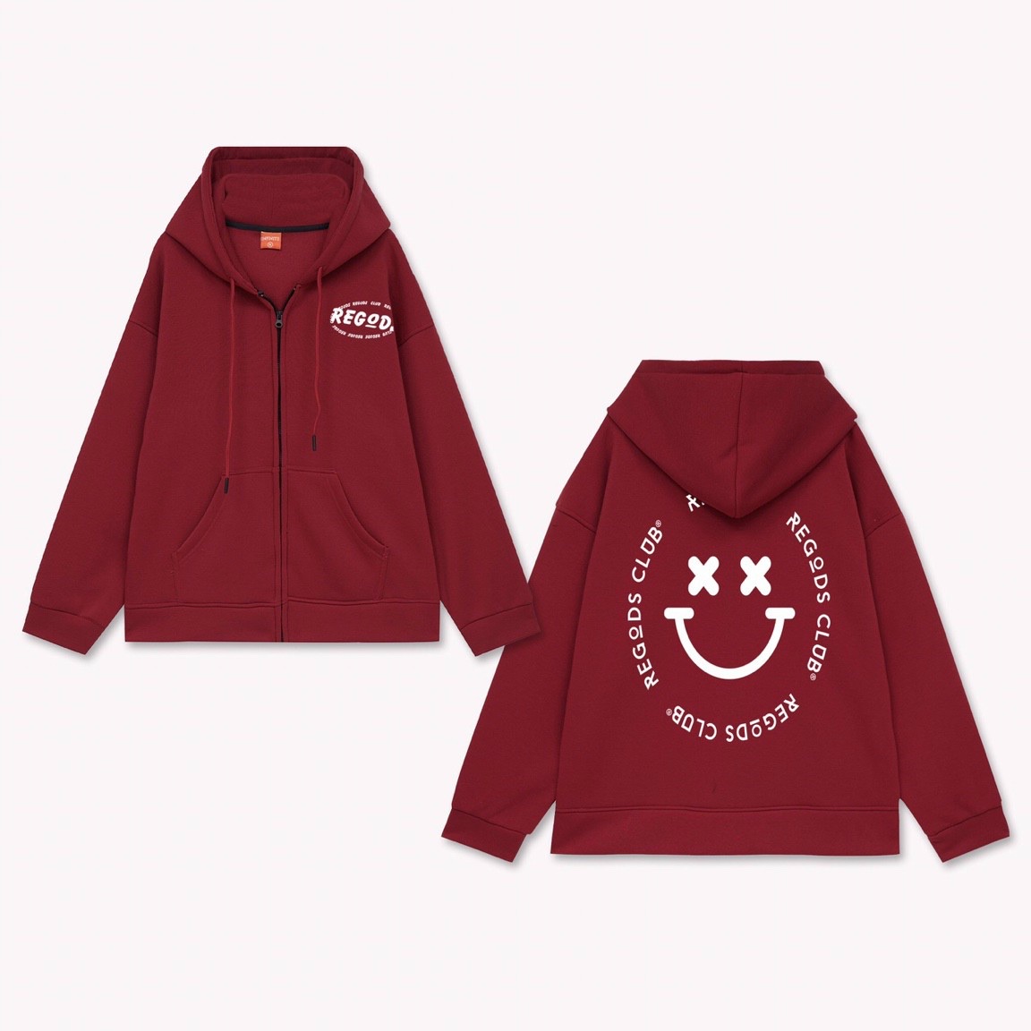 Áo khoác Hoodies có khóa vải nỉ bông mềm ấm Thời trang Hot Trend Kita Unisex - Regod