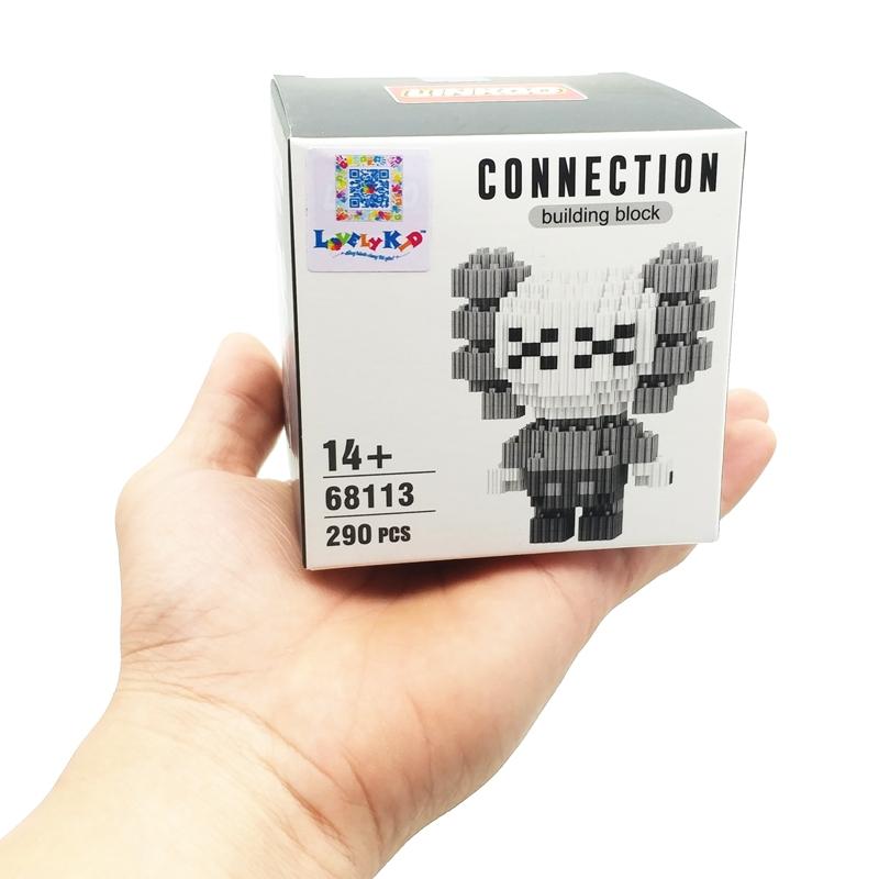 Đồ Chơi Lắp Ráp Mô Hình Nhân Vật Kaws - LinkGo 68113