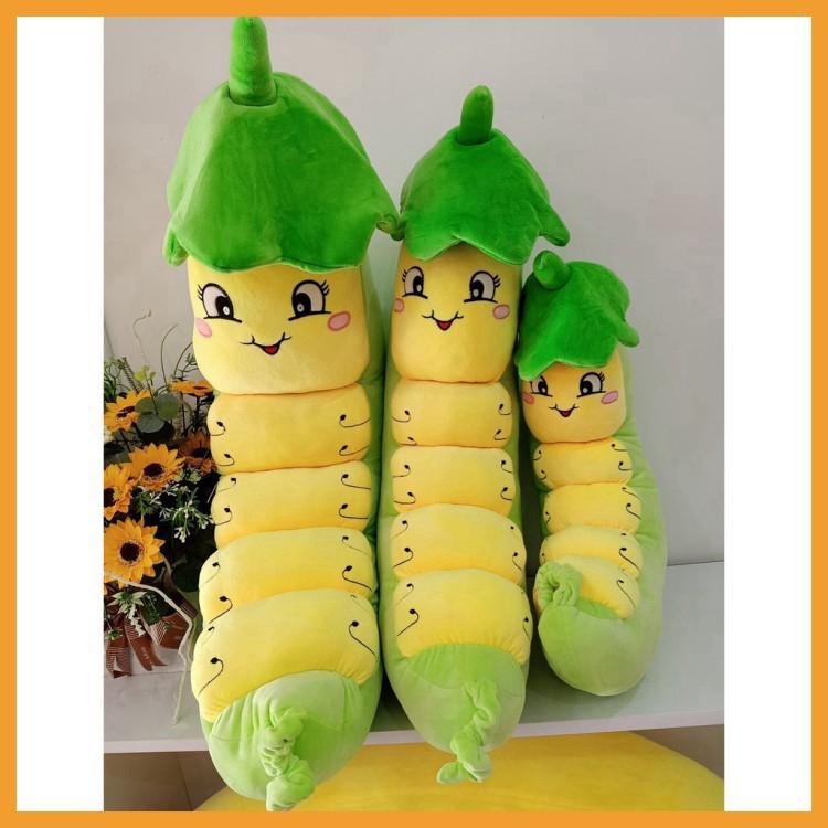 Gấu Bông Sâu Đậu - Thú Nhồi Bông Sâu Đậu Cao Cấp 100% là bông gòn 3D - Siêu mềm mịn SM744