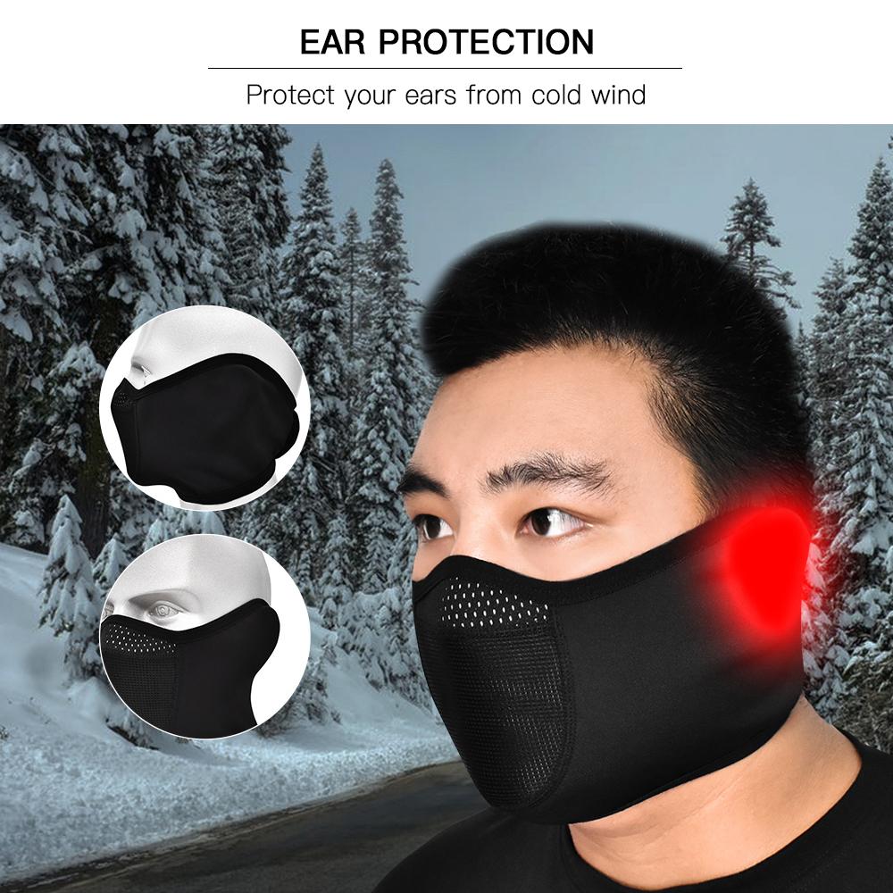 Khẩu trang lông cừu giữ nhiệt đến tai để đi xe máy, chơi thể thao ngoài trời chạy trượt tuyết đi bộ đường dài