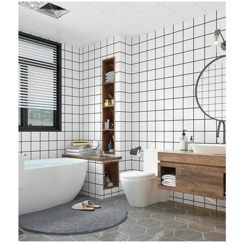 Bộ 20 Tấm Xốp Dán Tường 3D PVC Đá Xám Bóng 60x30cm Keo Sẵn Dày 2,5mm Cao Cấp, Sang Trọng