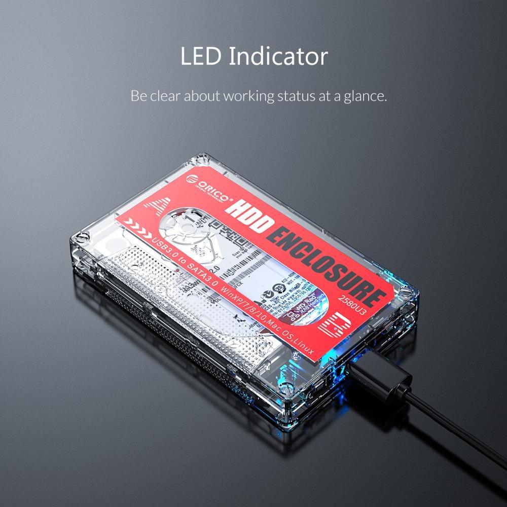 Case USB 3.0 HDD Enclosure for 2.5'' /3.5" UASP SSD HDD