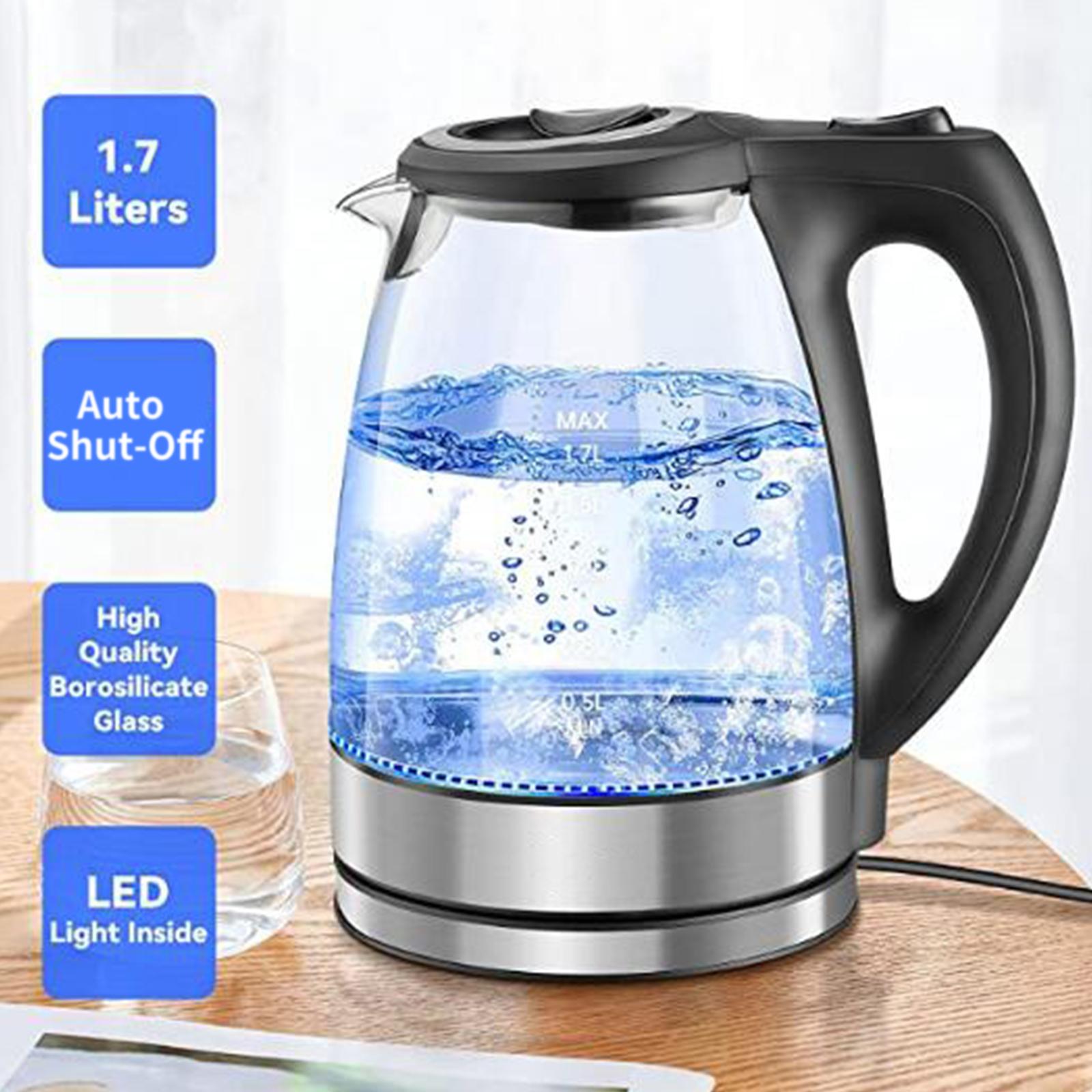 Ấm Đun Nước Thủy Tinh 240V 2200W 1.7L