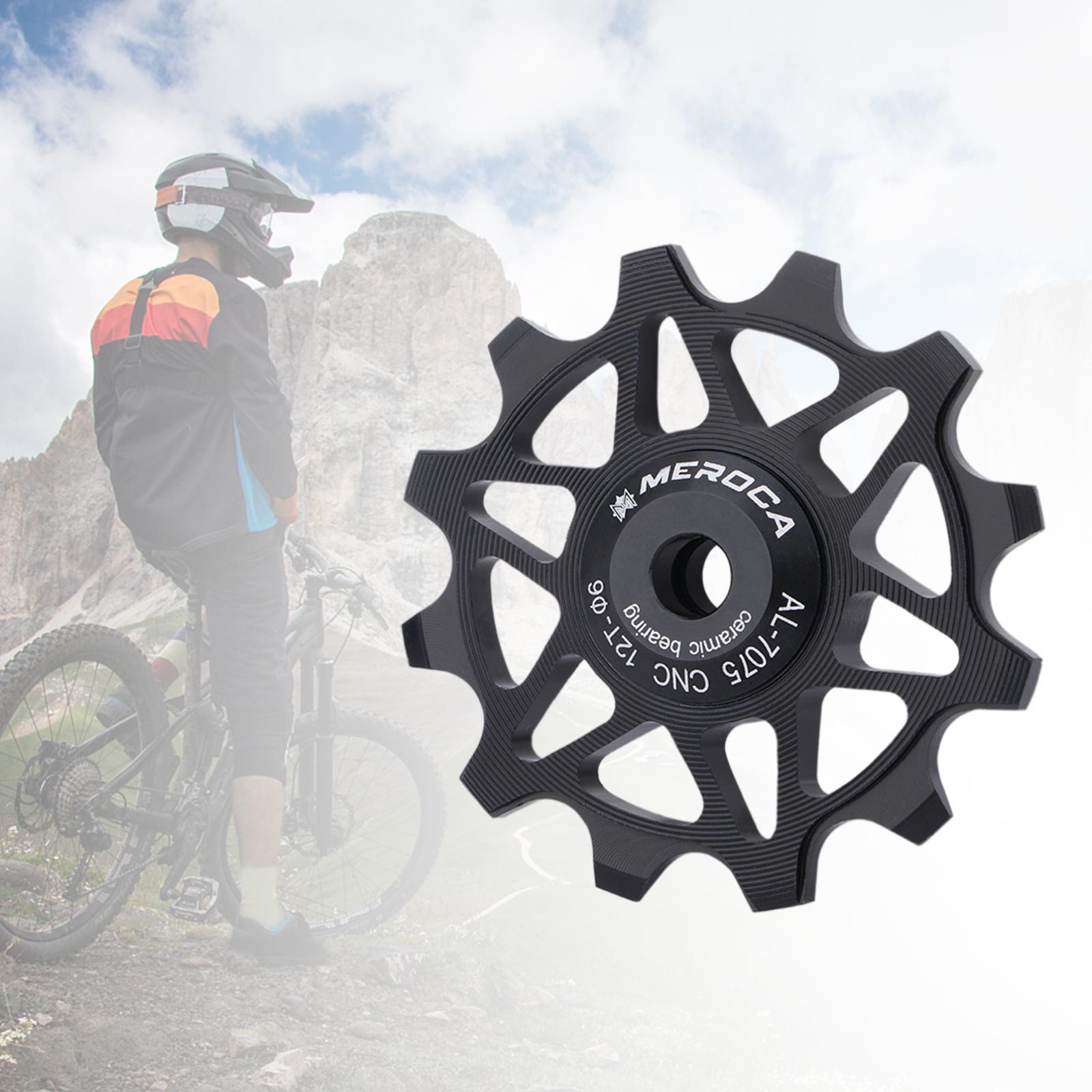 Rear Derailleur Pulleys Bike Guide Roller Wheel 12T Black