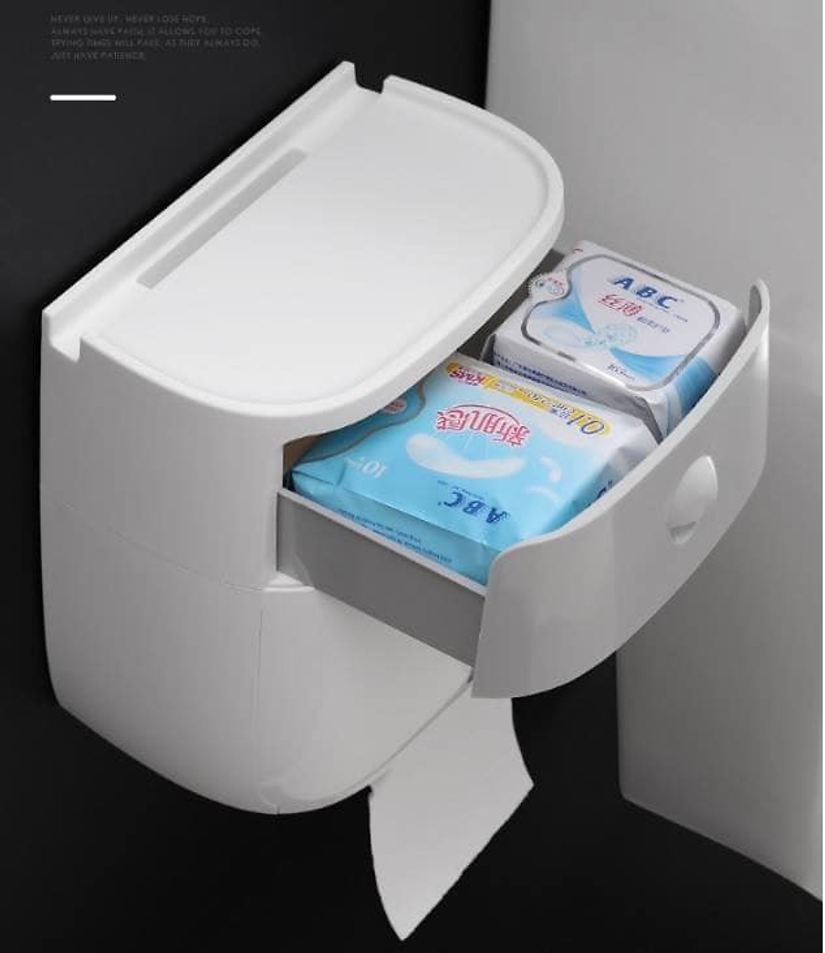Hộp giấy vệ sinh 2 ngăn – Giao màu ngẫu nhiên