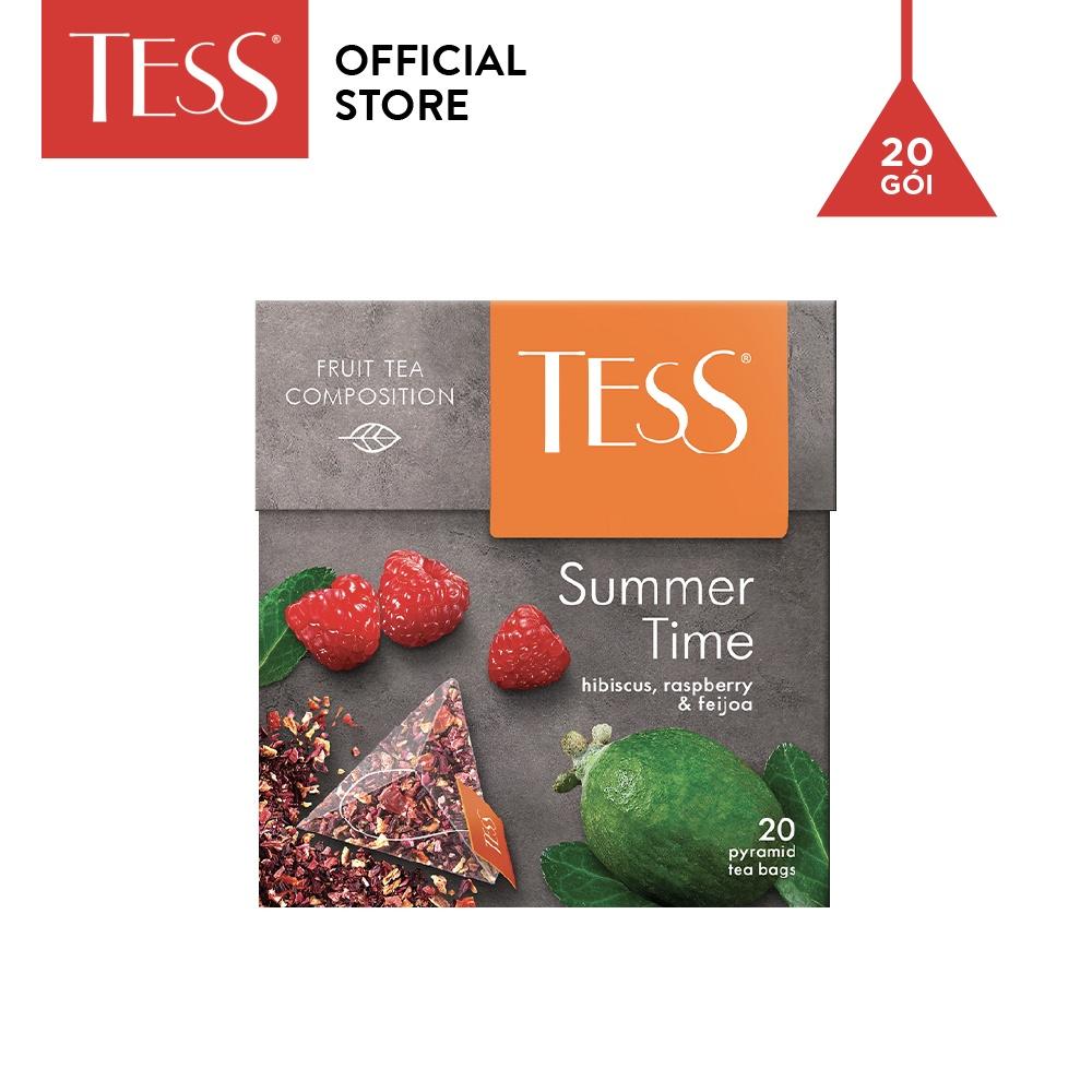 Trà hoa quả Tess Summer Time vị mâm xôi và ổi feijoa 20 gói/hộp